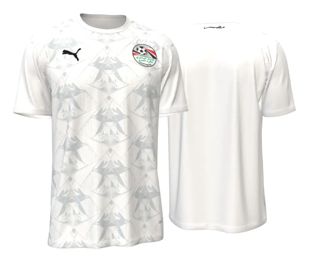Camisa Estampa Visitante Egito 2026 Branca