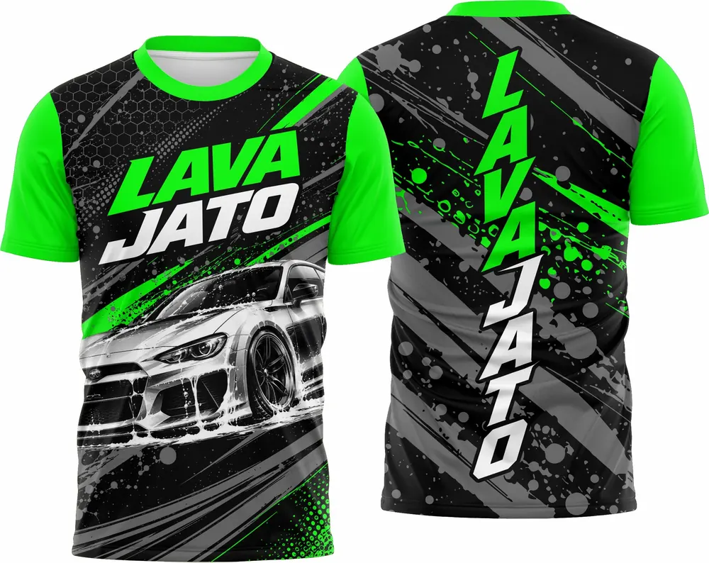 Camisa Estampa Lavagem Automotiva