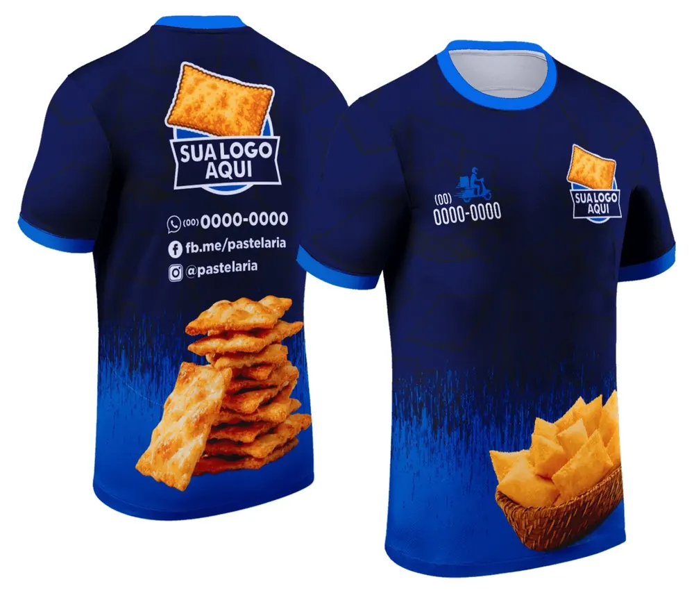 Camisa Modelo Baby Look Pastelaria Gourmet