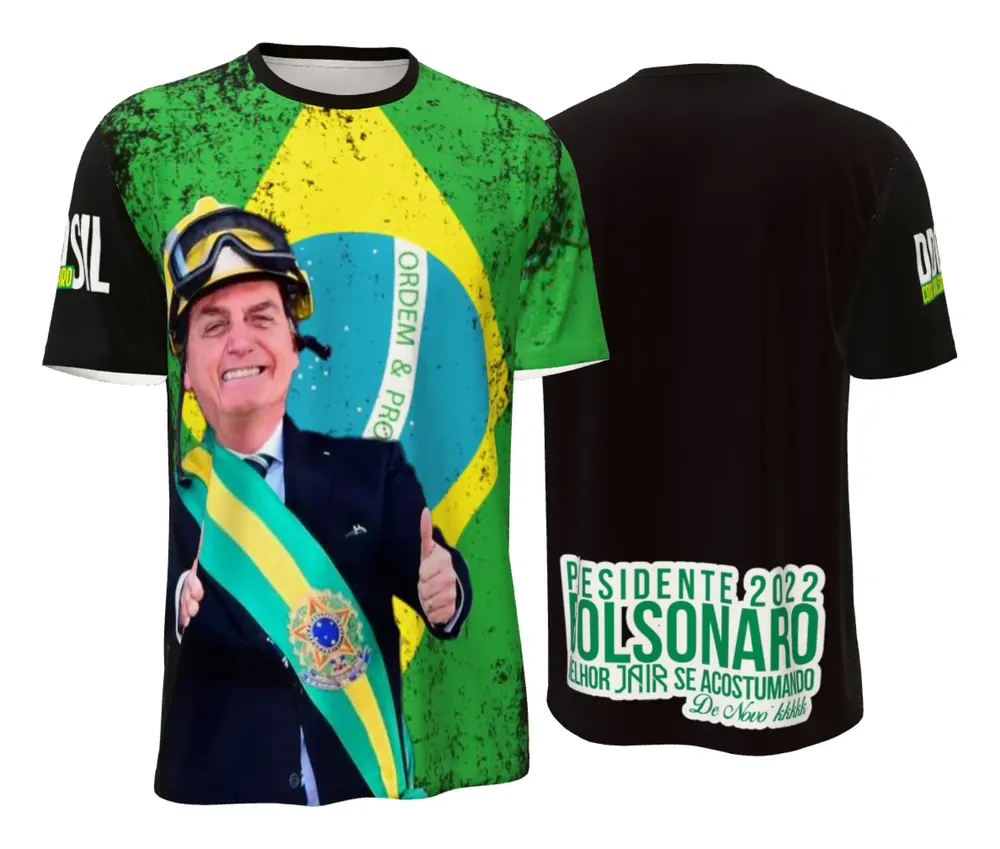 Camisa Modelo Bolsonaro Faixa Presidencial