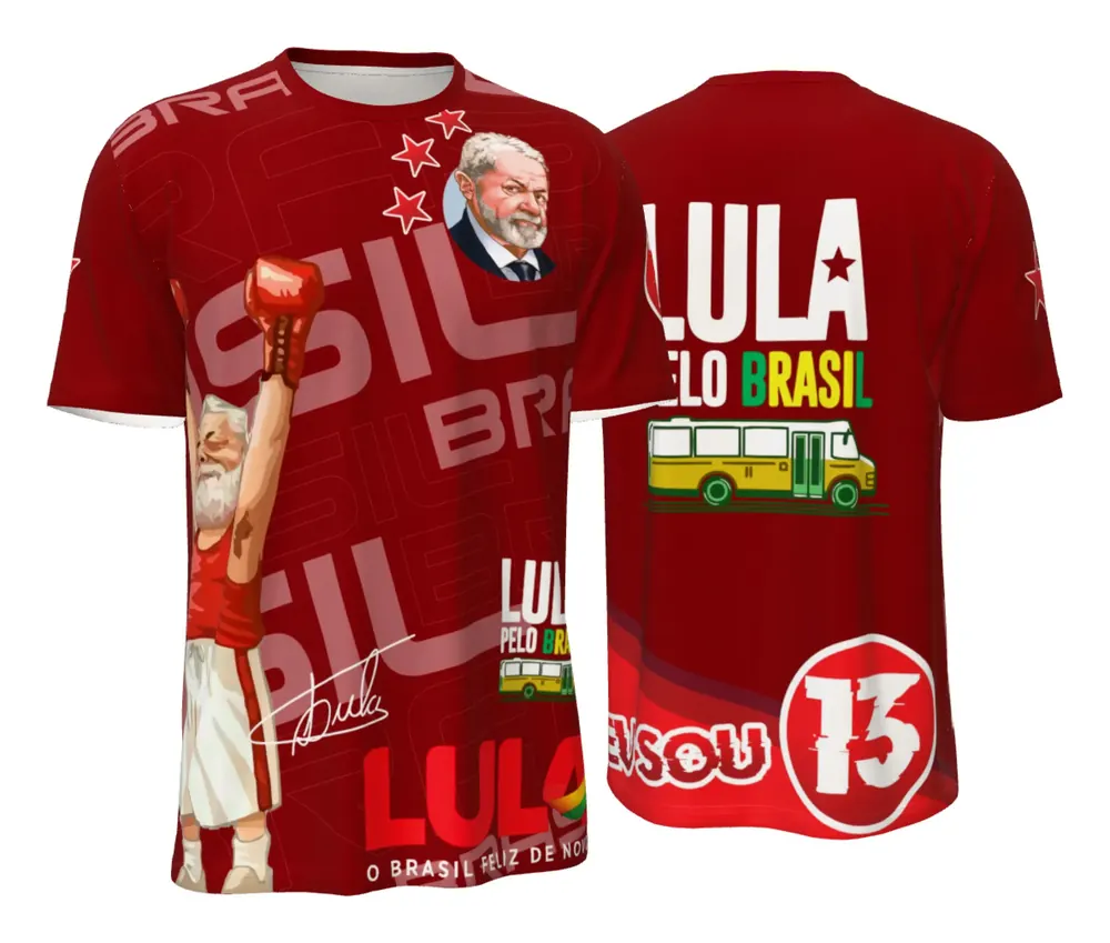 Camisa Modelo Lula Tocha e Ônibus