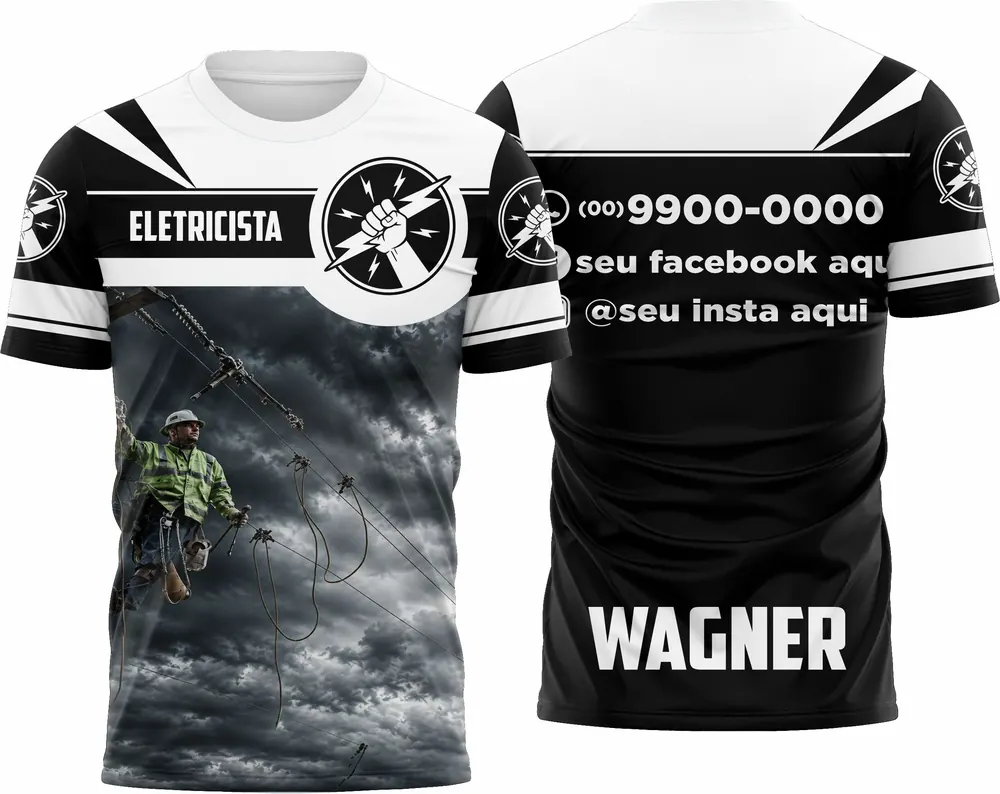 Camisa Eletricista - Modelo 07