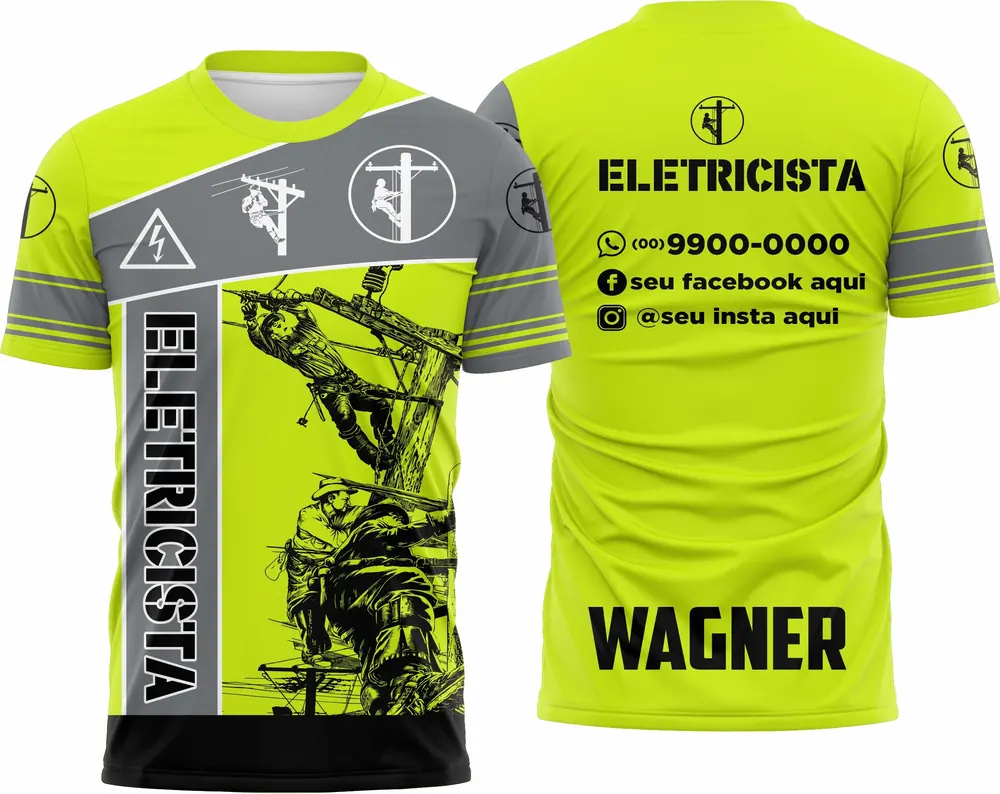 Camisa Eletricista - Modelo 09