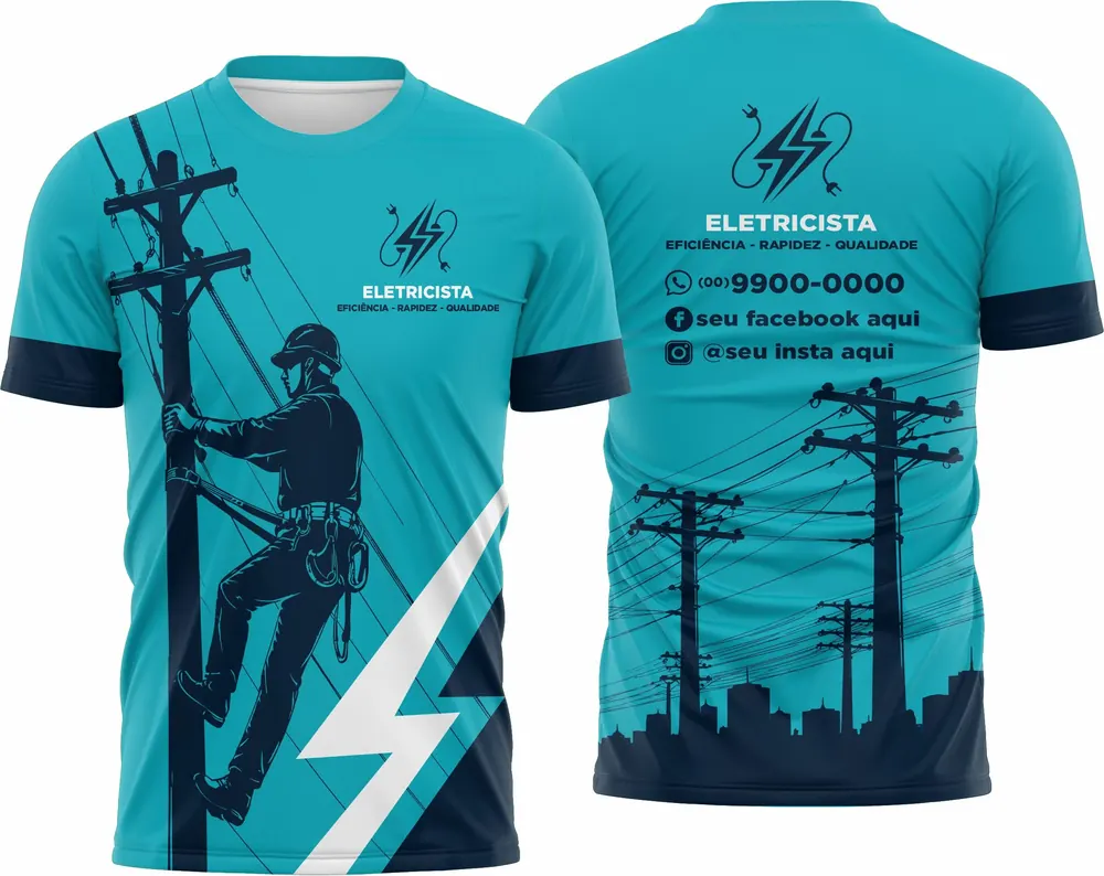 Camisa Eletricista - Modelo 19
