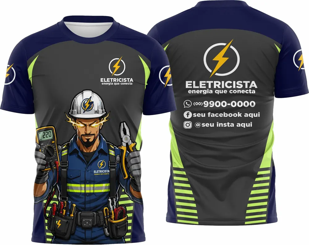 Camisa Eletricista - Modelo 22