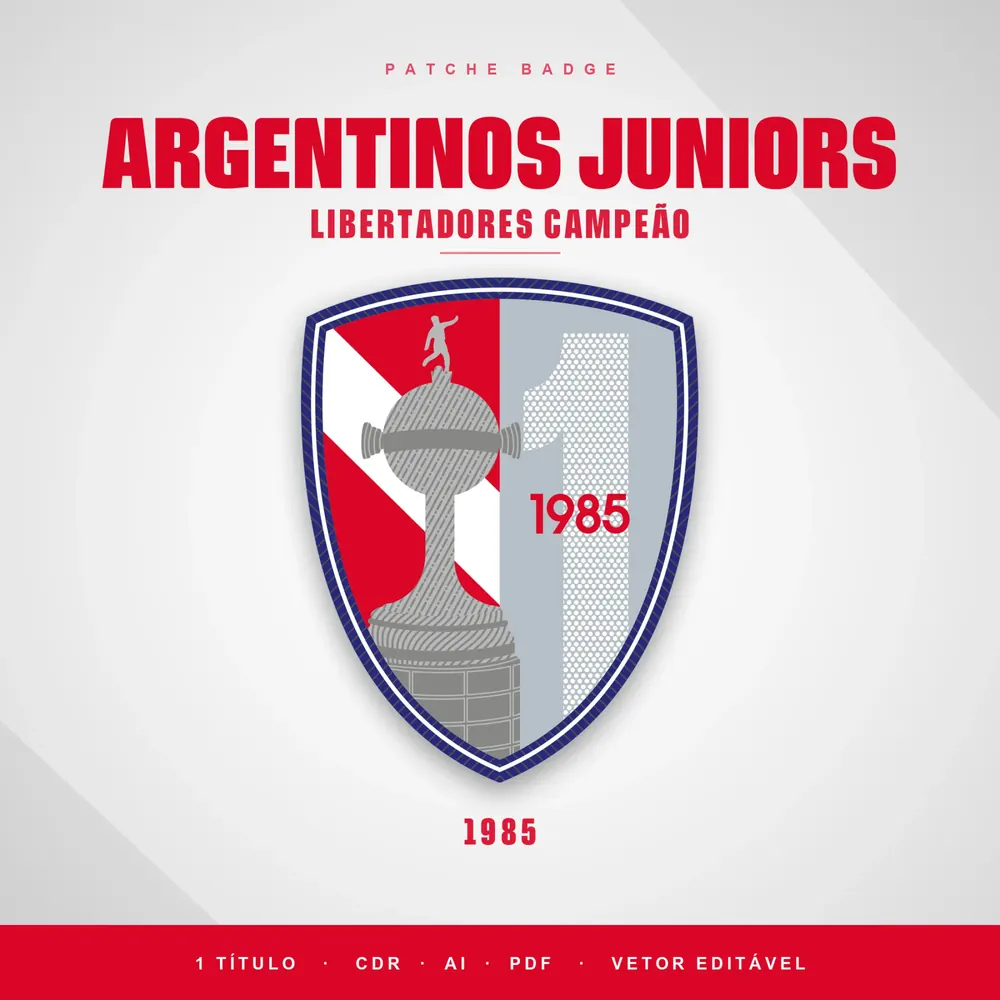 Camisa Patche Badge Argentinos Juniors Libertadores Campeão