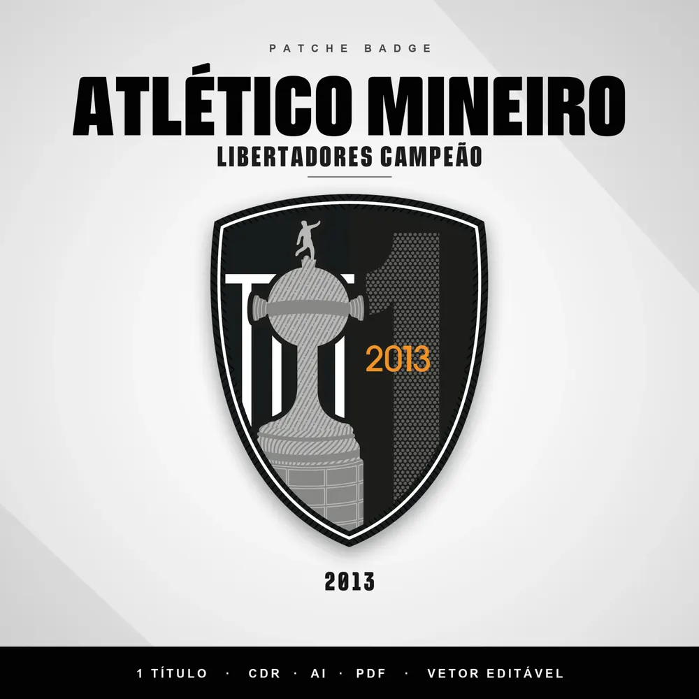 Camisa Patche Badge Atlético Mineiro Libertadores Campeão ial