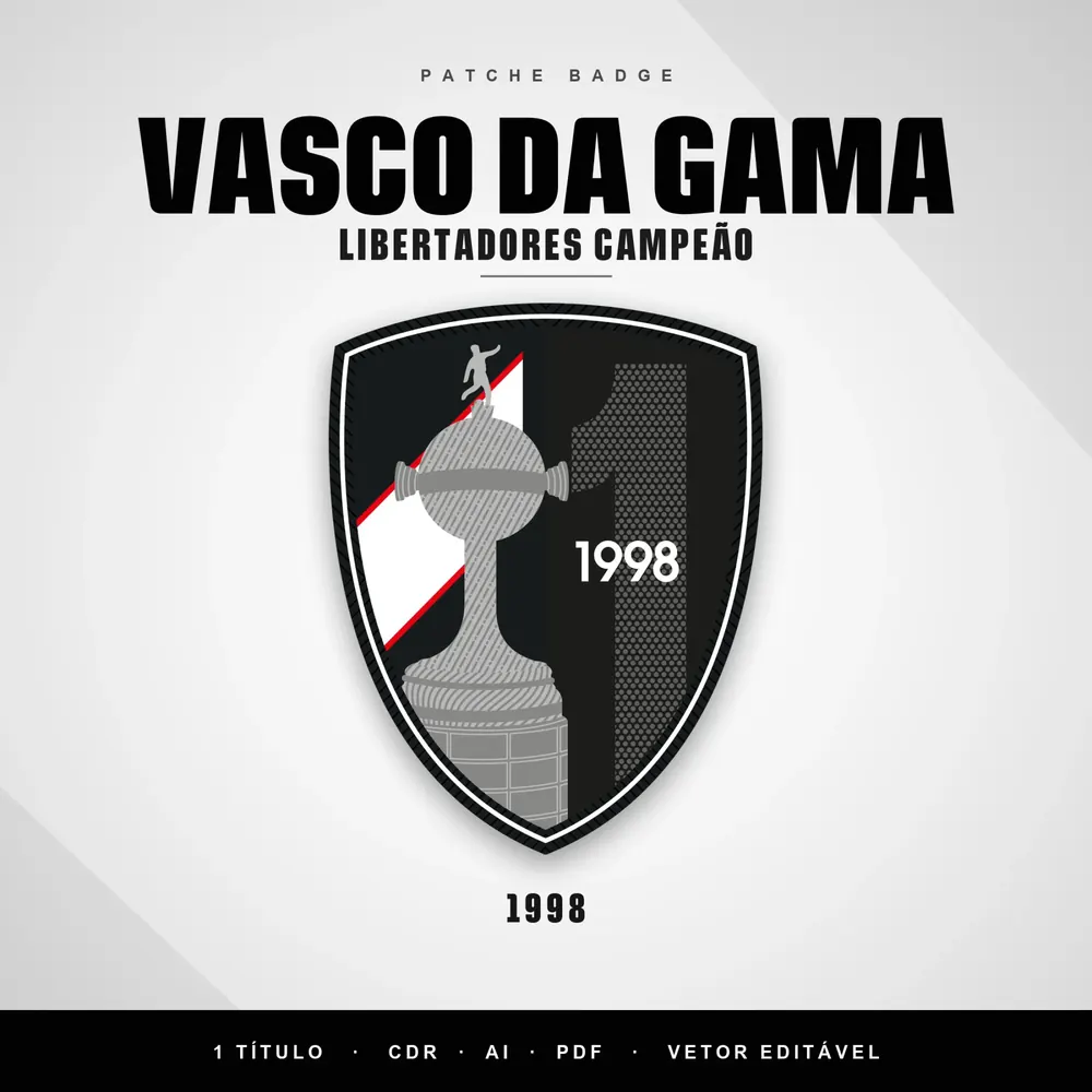 Camisa Patche Badge Vasco da Gama Libertadores Campeão AI