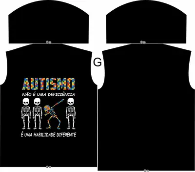 Camisa Autismo | Camisa Autismo | APAE Modelo 12
