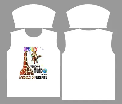Camisa Autismo | Camisa Autismo | APAE Modelo 03