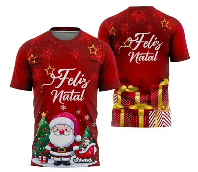 Camisa Feliz Natal 2025 Modelo 07