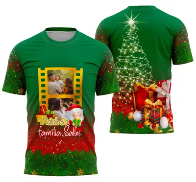 Camisa Modelo Camisa de Natal 2025