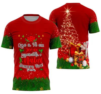 Camisa Modelo de Camisa de Natal 2025 Modelo 04