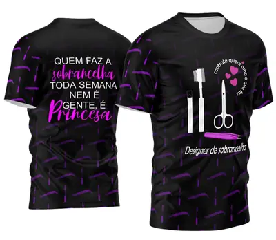 Arte Camisa Designer de Sobrancelhas - Profissão Modelo 02