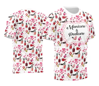 Arte Camisa Manicure - Profissão Modelo 16