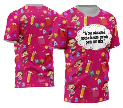 Camisa Professora Personalizada Modelo 23