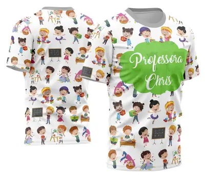 Camisa Professora Personalizada Modelo 32