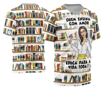 Camisa Professora Personalizada Modelo 29