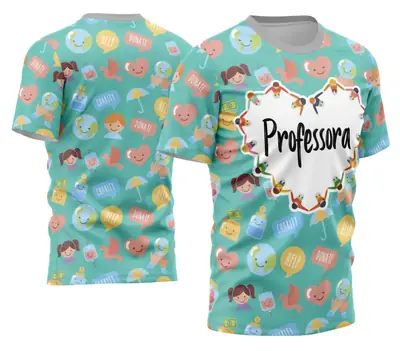 Camisa Professora Personalizada Modelo 21