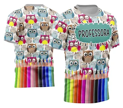 Camisa Professora Personalizada Modelo 28