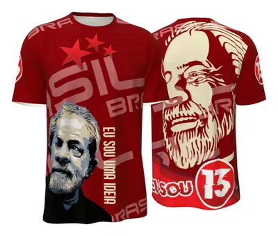 Camisa Lula Vermelha Realista