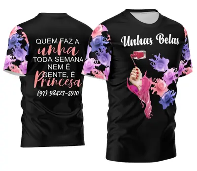 Arte Camisa Manicure - Profissão Modelo 02