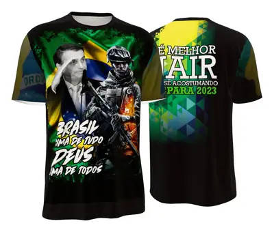Camiseta Bolsonaro Saudação Militar