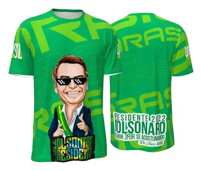 Camiseta Bolsonaro Verde Vibrante