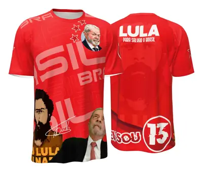 Camiseta Lula Vermelho Claro