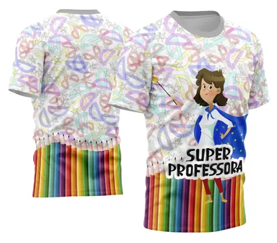 Camisa Professora Personalizada Modelo 34