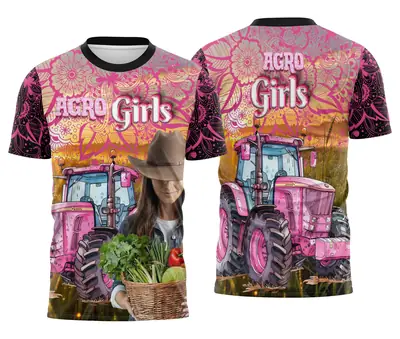 Camisa Agro Girl Feminina Personalizada Modelo 03
