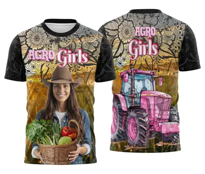 Camisa Agro Girl Feminina Personalizada Modelo 06