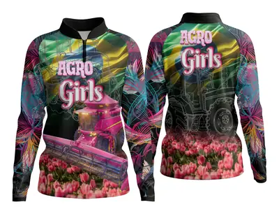 Camisa Agro Girl Feminina Personalizada Modelo 09