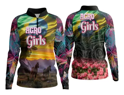 Camisa Agro Girl Feminina Personalizada Modelo 08