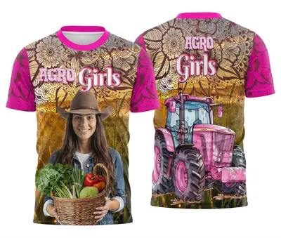 Camisa Agro Girl Feminina Personalizada Modelo 04
