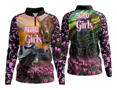 Camisa Agro Girl Feminina Personalizada Modelo 07