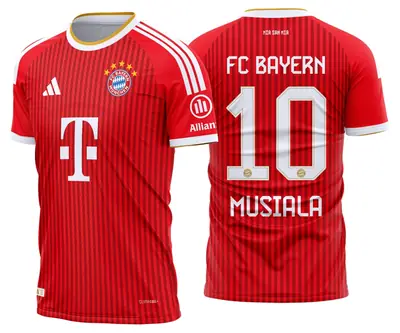 Arte Camisa Bayern de Munique Titular 2026 - 2027