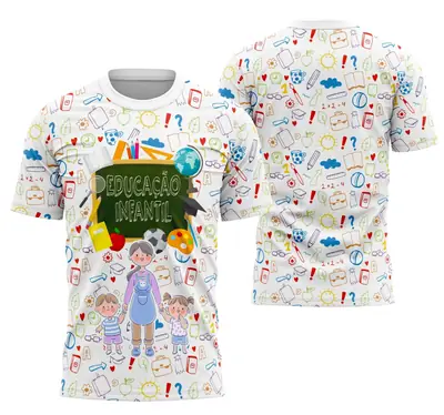 Camisa Blusinha Educação Infantil - Professora Modelo 02