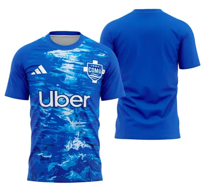 Camisa Calcio Como Uniforme Principal 2025-26