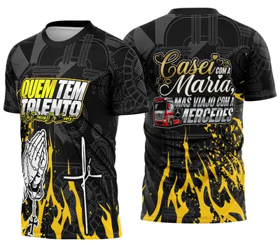 Arte Camisa Caminhoneiro Personalizada Frase Modelo 05