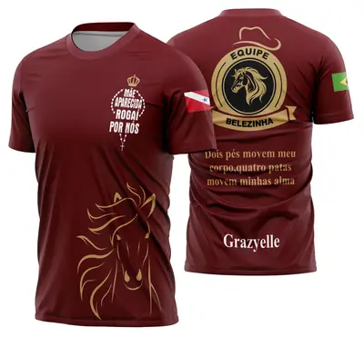 Camisa Cavalgada Vaquejada Cavalo Modelo 03