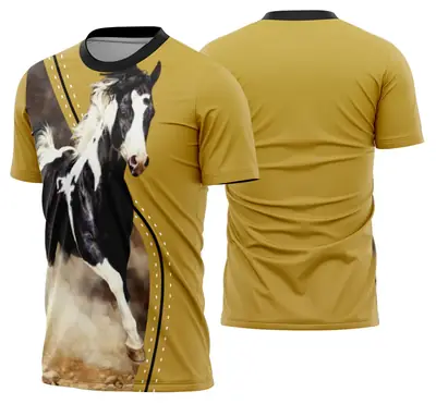 Camisa Cavalgada Vaquejada Cavalo Modelo 15