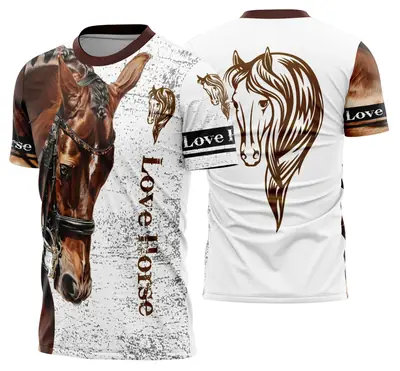 Camisa Cavalgada Vaquejada Cavalo Modelo 26