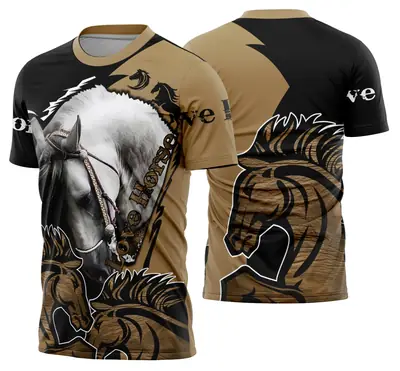 Camisa Cavalgada Vaquejada Cavalo Modelo 27