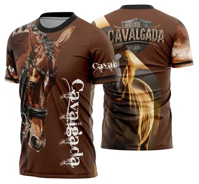Camisa Cavalgada Vaquejada Cavalo Modelo 33