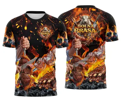Camisa Churrascaria Carne Modelo 03