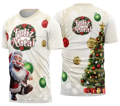 Camisa de Natal Natalina Festiva Modelo 10