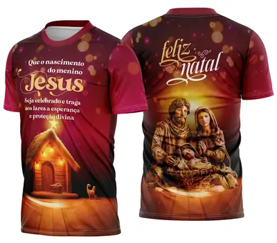 Camisa de Natal Natalina Festiva Modelo 03