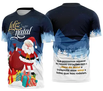 Camisa de Natal Natalina Festiva Modelo 11