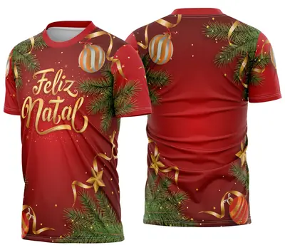 Camisa de Natal Natalina Festiva Modelo 14